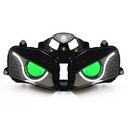 008 Headlight Honda Cbr600Rr Cbr 600 2003 2004 2005 2006 Front Lightings Green Demon Eyes Fully Kit